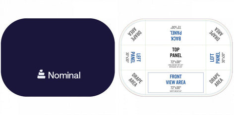 6ft Tablecloth - Premium Twill - 4 Sided