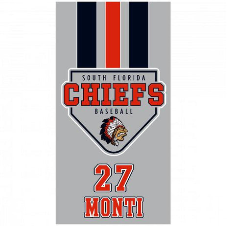 Premium Beach Towel - 30&#34;x60&#34;- Cotton Backing