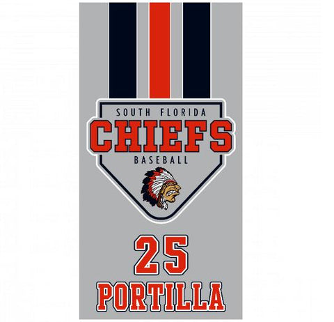 Premium Beach Towel - 30&#34;x60&#34;- Cotton Backing