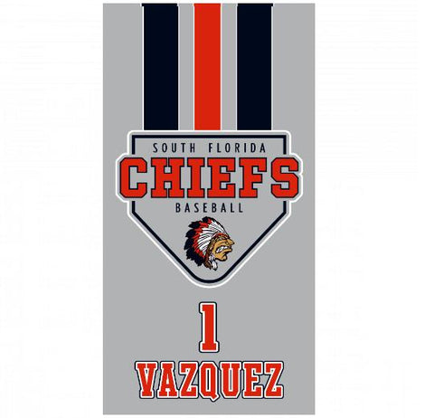 Premium Beach Towel - 30&#34;x60&#34;- Cotton Backing