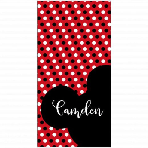 Premium Beach Towel - 30″x60″- Cotton Backing