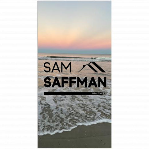 Premium Beach Towel - 30″x60″- Cotton Backing