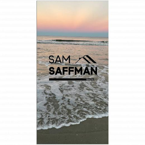 Premium Beach Towel - 30″x60″- Cotton Backing