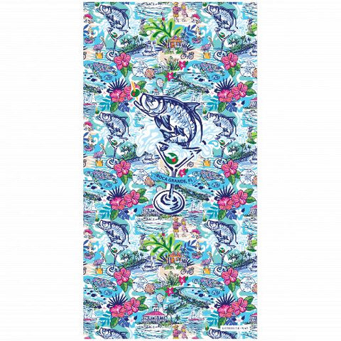 Premium Beach Towel - 30″x60″- Cotton Backing