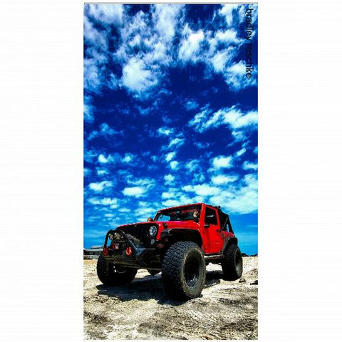 Premium Beach Towel - 30″x60″- Cotton Backing