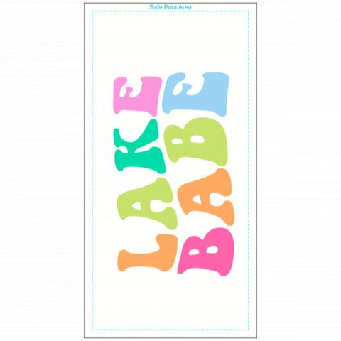 Premium Beach Towel - 30″x60″- Cotton Backing