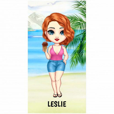 Premium Beach Towel - 30″x60″- Cotton Backing