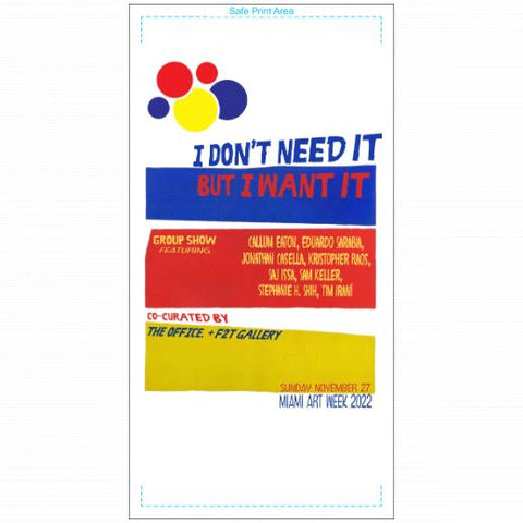 Premium Beach Towel - 30″x60″- Cotton Backing