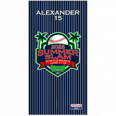 Premium Beach Towel - 30″x60″- Cotton Backing