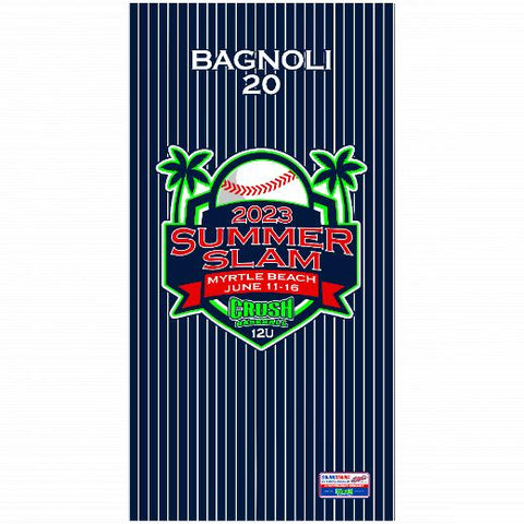 Premium Beach Towel - 30″x60″- Cotton Backing