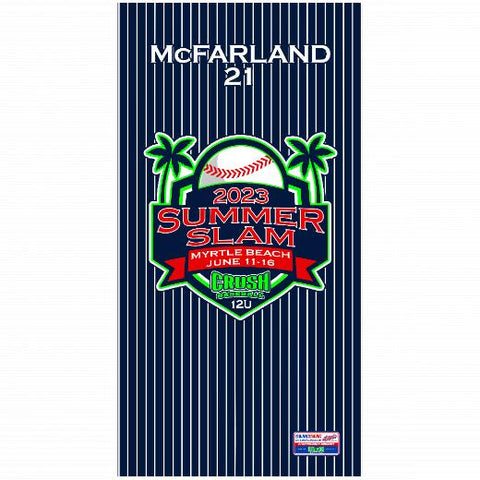 Premium Beach Towel - 30″x60″- Cotton Backing