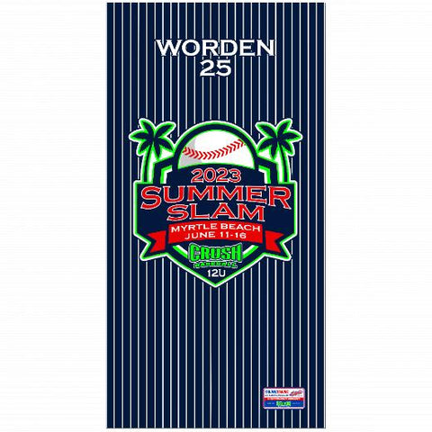 Premium Beach Towel - 30″x60″- Cotton Backing