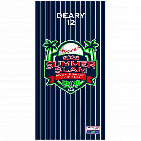 Premium Beach Towel - 30″x60″- Cotton Backing