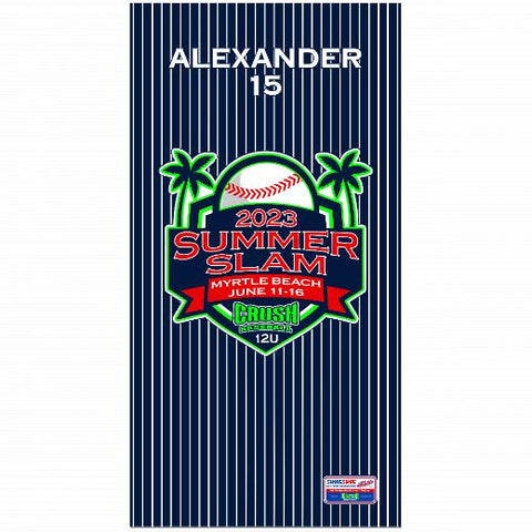 Premium Beach Towel - 30″x60″- Cotton Backing