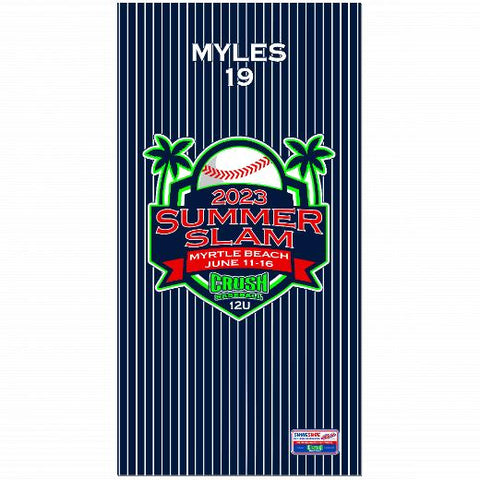 Premium Beach Towel - 30″x60″- Cotton Backing