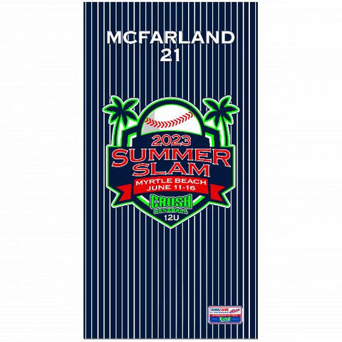 Premium Beach Towel - 30″x60″- Cotton Backing