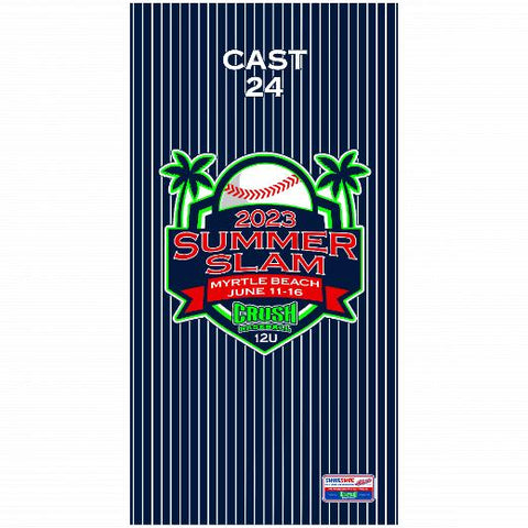 Premium Beach Towel - 30″x60″- Cotton Backing