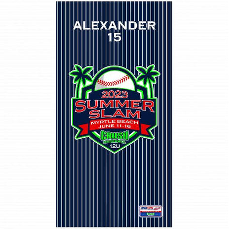 Premium Beach Towel - 30″x60″- Cotton Backing