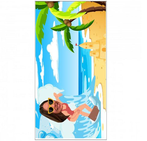 Premium Beach Towel - 30″x60″- Cotton Backing