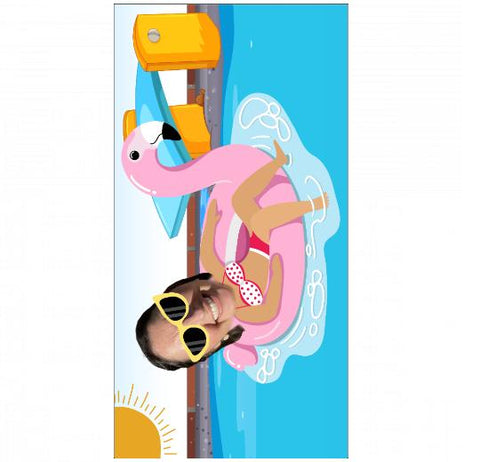 Premium Beach Towel - 30″x60″- Cotton Backing