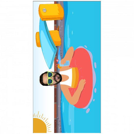 Premium Beach Towel - 30″x60″- Cotton Backing