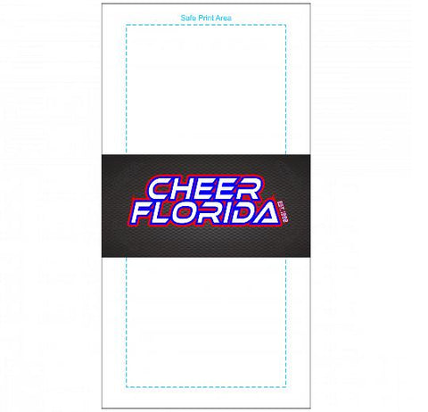 Premium Beach Towel - 30″x60″- Cotton Backing