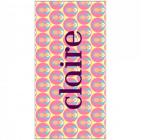 Premium Beach Towel - 30″x60″- Cotton Backing