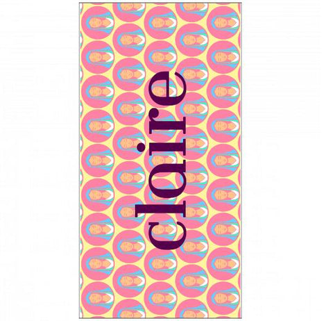 Premium Beach Towel - 30″x60″- Cotton Backing