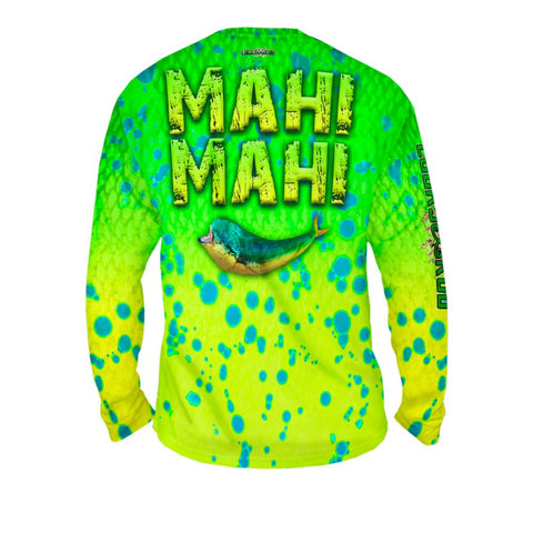 Mahi Attack Mens Performance Long Sleeve Allover