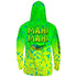 Mahi Attack Mens Performance LS With Hood Allover