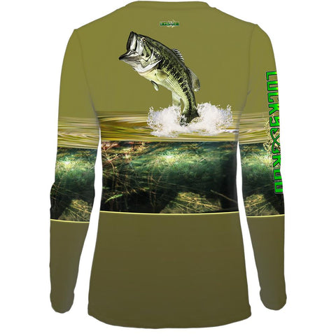 Bass Leap Womens LS V-Neck