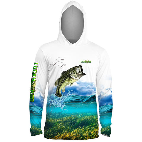 Shallow Attack Bass Mens Performance LS With Hood