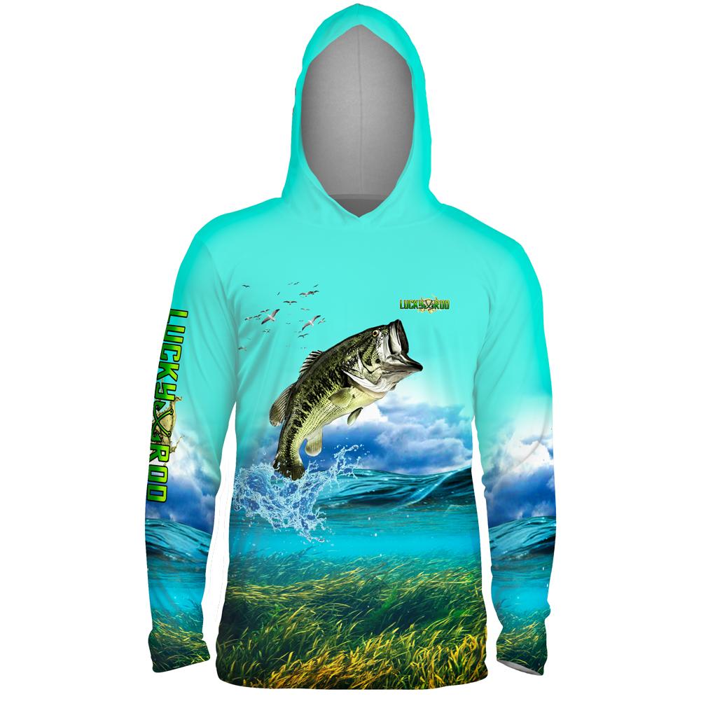 Shallow Attack Bass Mens Performance LS With Hood