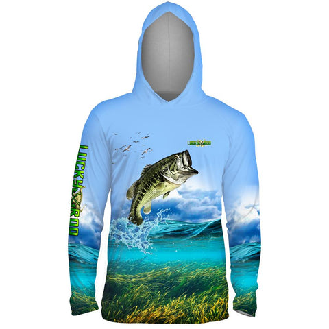 Shallow Attack Bass Mens Performance LS With Hood