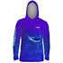 Speed Marlin Mens Performance LS With Hood Allover