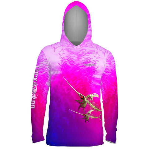 Bone Marlin Mens Performance LS With Hood