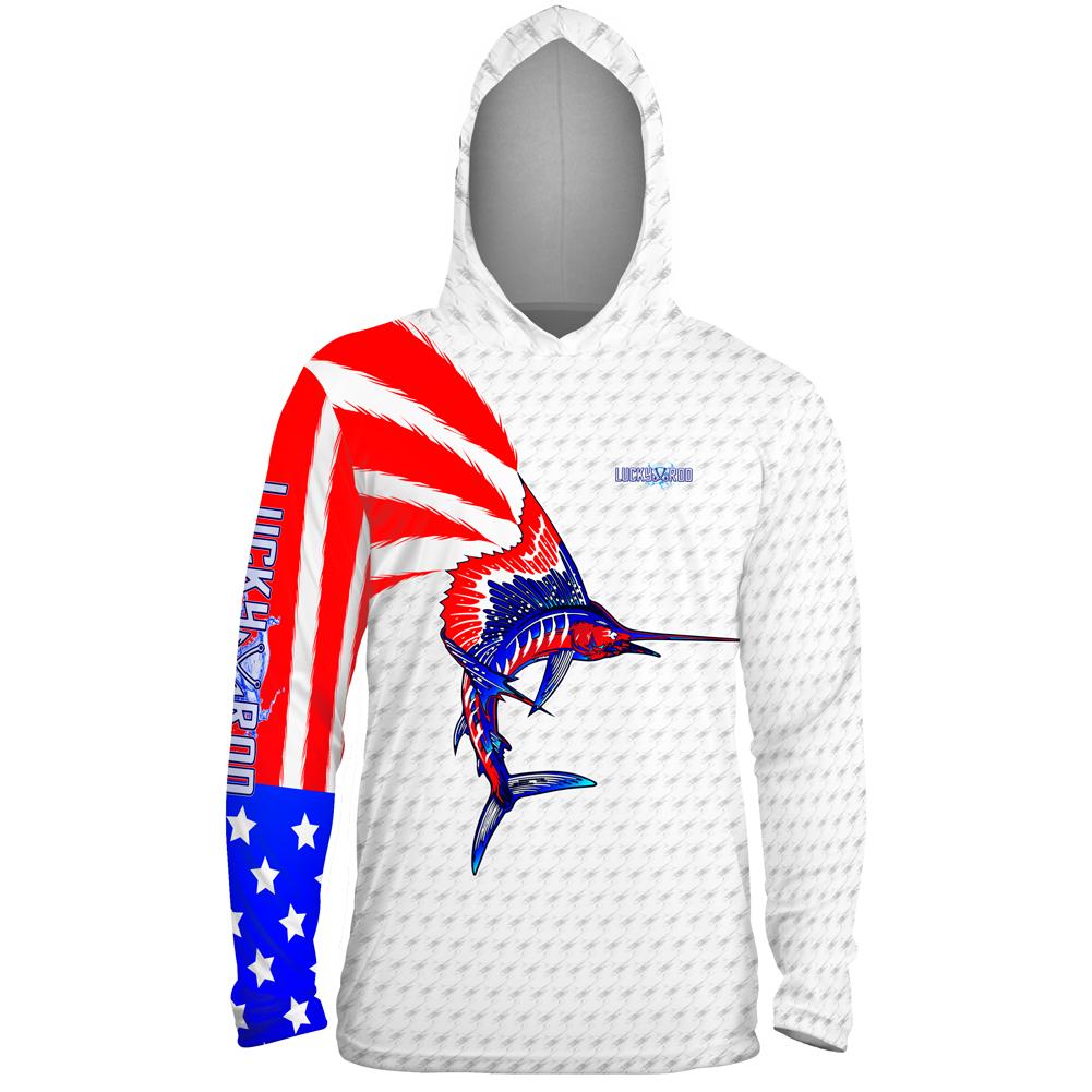 American Marlin Mens Performance LS With Hood