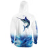 Blue Tiger Marlin Mens Performance LS With Hood