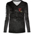 Fish or Die Womens LS V-Neck Allover