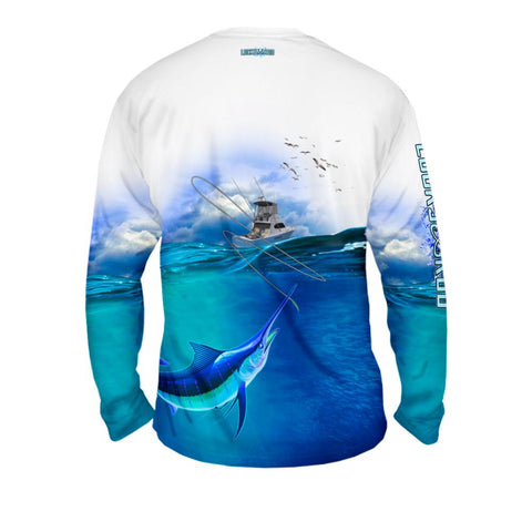 Thril Marlin Mens Performance Long Sleeve Allover