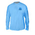 Metalic Marlin Light Blue - Free Stock Art - Mens Performance Long Sleeve Spot Print