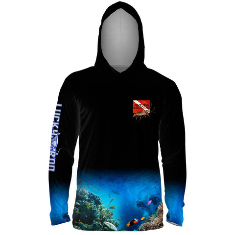 Lobster Dive Mens Performance LS With Hood