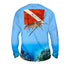 Lobster Dive Mens Performance Long Sleeve Allover