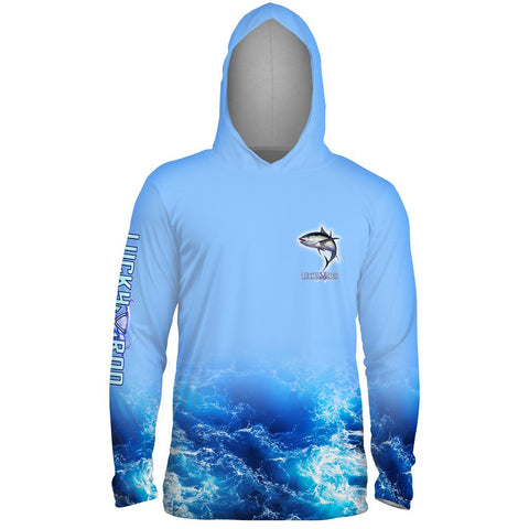 Rockin Tuna Mens Performance LS With Hood