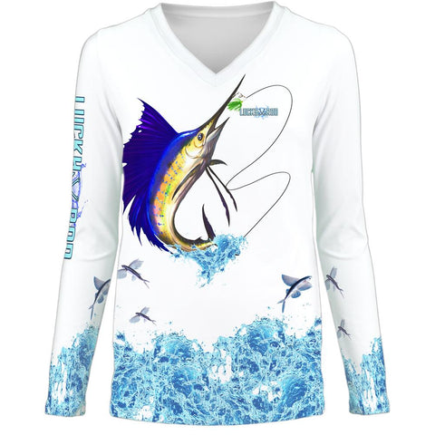 Sailfish Splash Womens LS V-Neck