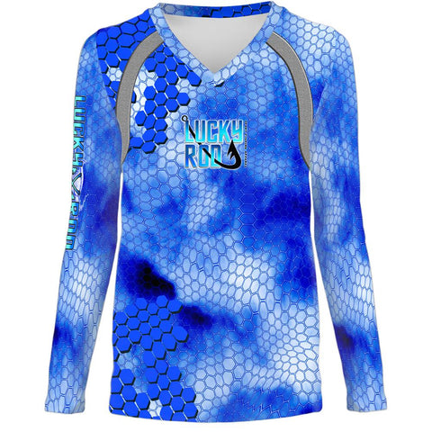 Digital Scales Womens LS V-Neck