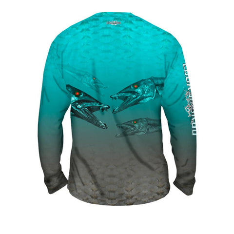 Nasty Barracuda Mens Performance Long Sleeve Allover