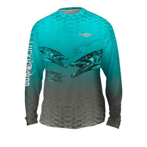 Nasty Barracuda Mens Performance Long Sleeve Allover