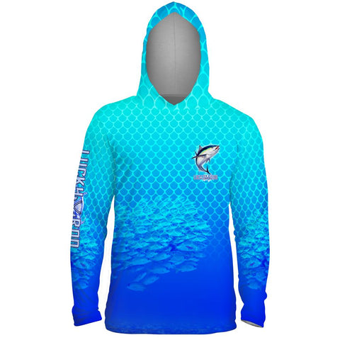 Tuna Chomp Mens Performance LS With Hood