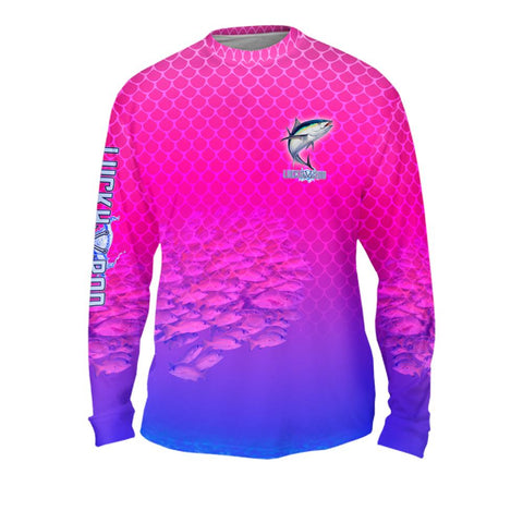 Tuna Chomp Mens Performance Long Sleeve Allover